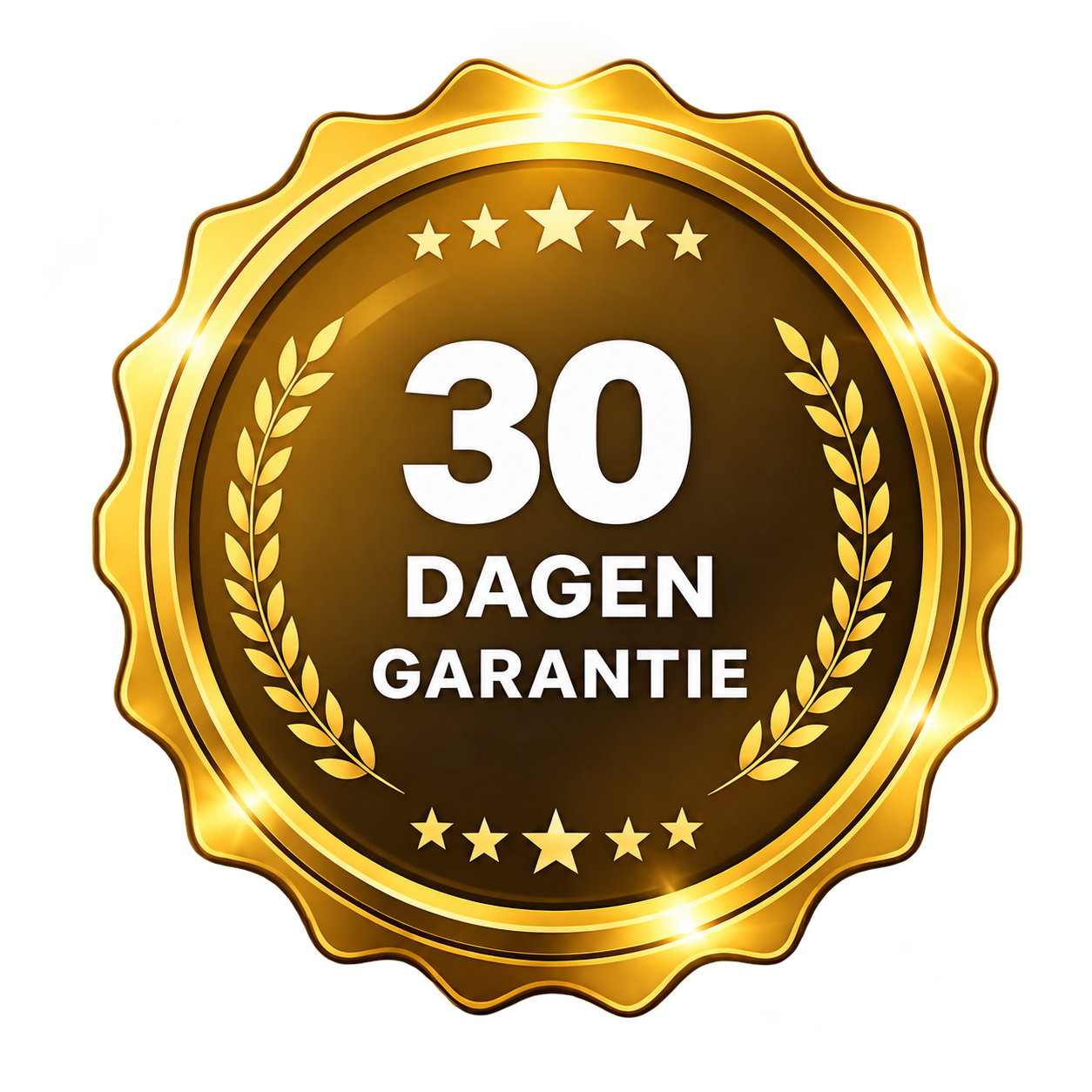 Zegel met 30 dagen garantie